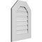 Ekena Millwork Octagonal Top Surface Mount PVC Gable Vent: Functional, w/ 3-1/2"W x 1"P Standard Frame, 18"W x 24"H GVPOT18X2401SF - alternate 5